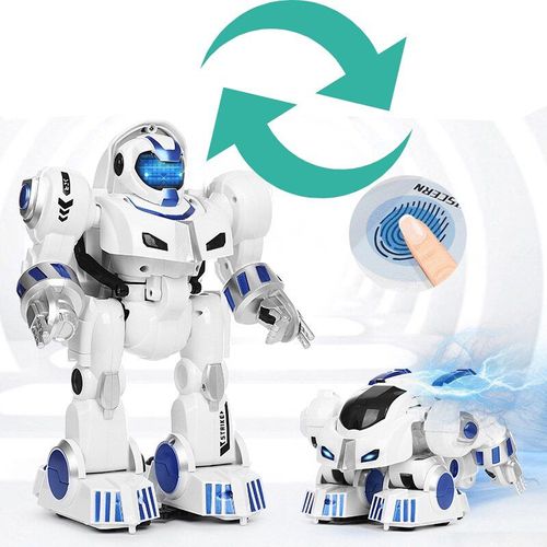 Robot Rc Déformation Télécommande Dinosaure Intelligent Empreinte Digitale, Puzzle Dragon, Jouets Pour Enfants, Cadeaux De Noël