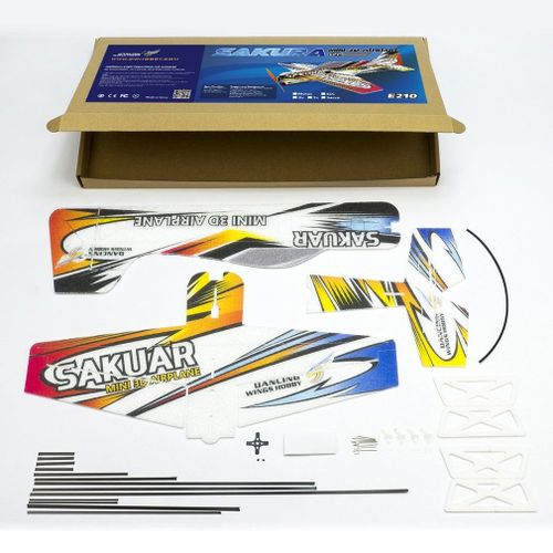 Micro Avion Électrique Intérieur 3d F3p Rc Epp, Sakura, Radiocommandé, Envergure De 420mm, Non Assemblé, Besoin De Construire Un Avion