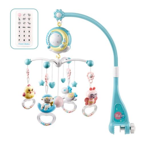Porte-Jouet Mobile Rotatif Pour Berceau De Bébé, Cloche De Lit, Boîte À Musique, Projection De Jouets Pour Nouveau-Né Garçon De 0 À 18 Mois