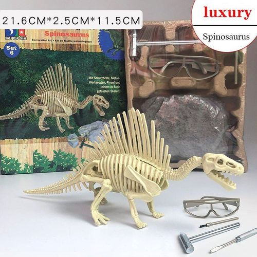 Modèle De Squelette Fossile De Dinosaure, Jouet Pour Enfants, Découverte De Tyrannosaure, Excavation, Bricolage, Cadeau Assemblé À La Main