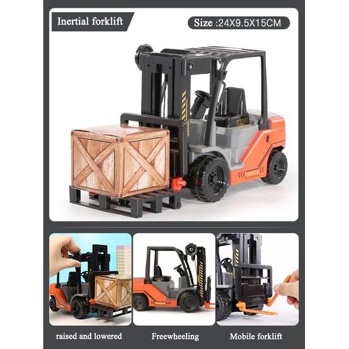 Enfants Rouleau De Route Chariot Élévateur Jouet Modèle Grande Construction Camion Garçon 1 Bébé 2 Inertie 3-6 Ans 4
