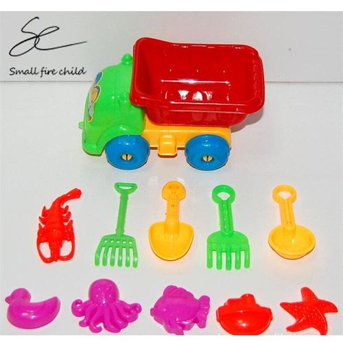Puzzle Mignon De Haute Qualité Pour Enfants, Voitures De Plage, Jouets, Outils De Sable, Camion, 10 Pièces, Livraison Gratuite