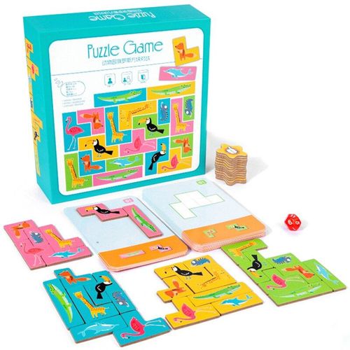 Puzzle Pour Enfants, Zoo Tetris, Jeu De Société, Animal, Puzzle, Fête Familiale, Parent-Enfant, Pensée Logique, Cadeau Éducatif, Nouvelle Collection