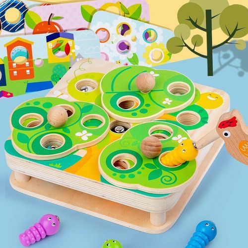 Puzzle 3D en bois pour enfants, blocs d'apprentissage pour bébés, jeux interactifs éducatifs, cadeaux Montessori pour tout-petits, nouvelle collection