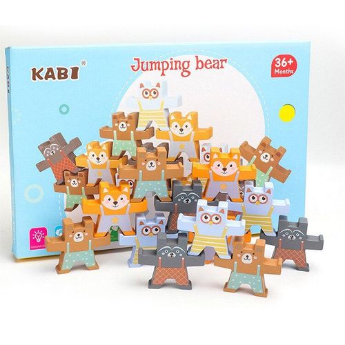 Jouets Éducatifs En Bois Pour Enfants, Blocs De Construction En Forme D'ours, Apprentissage Précoce, Cadeau, Nouvelle Collection
