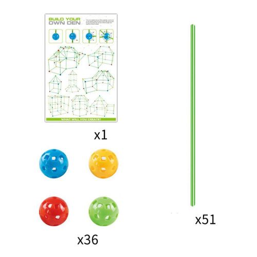 Kits De Construction De Fort Pour Enfants, Jouet De Fort Créatif Pour Garçons Et Filles, Jouets D'apprentissage, Château De Construction, Tunnel, Tour De Tente