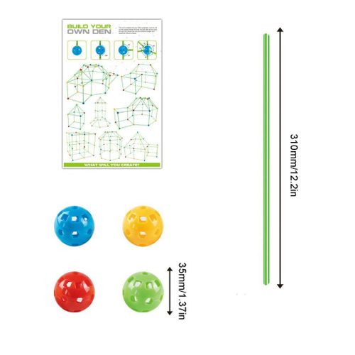 Kits De Construction De Fort Pour Enfants, Jouet De Fort Créatif Pour Garçons Et Filles, Jouets D'Apprentissage, Château De Construction, Tunnel, Tour De Tente
