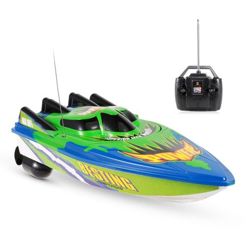Bateau Rapide Télécommandé Pour Enfants, Grande Vitesse, Avec Deux Moteurs, Jouet, Dy-C202
