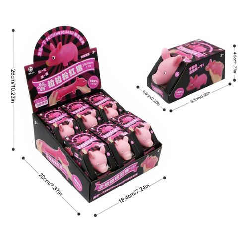 Jouet De Pincement De Cochon Rose Pour Enfants, 1 Pièce, Anti-Stress, Extensible, Restauration Sûre, Décompression, Cadeau Pour Enfants, Jouets Pour Adultes