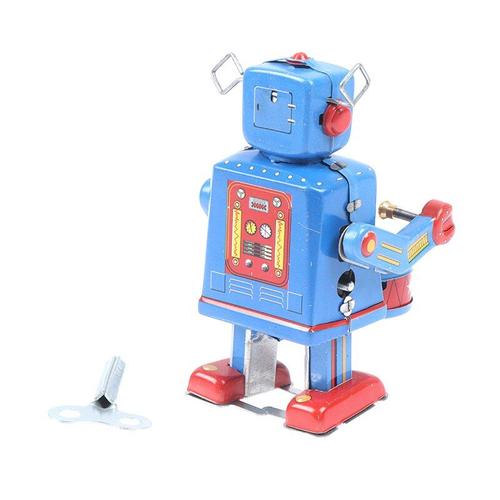 Robot Jouet Vintage À Collectionner Pour Garçons Et Enfants, Cadeau De Noël, Rétro, Jouet Géant À Enrouler, Tambour