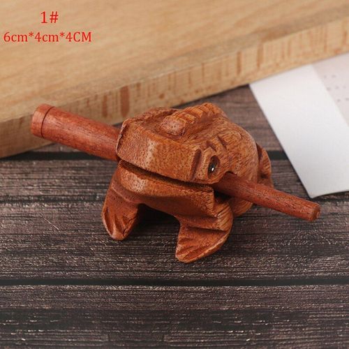 Jouet Grenouille Porte-Bonheur En Bois, Animal Argent Grenouille Claqueurs, Instrument De Musique, Jouet De Percussion, Cadeau Pour Enfants