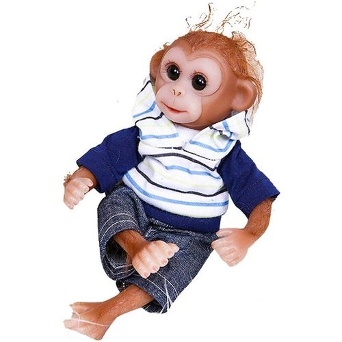 Poupées Nourrissantes De 26cm, Singe Reborn Mignon, Cadeau Fait À La Main, Jouet Pour Enfants Filles, Simulation D'Yeux 3d Réalistes, Poupée Douce