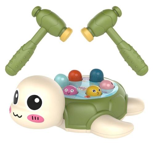 Jouets Éducatifs Pour Enfants, Tortue De Dessin Animé Mignon En Forme De Whack-A-Taupe, Jouets Interactifs Pour Enfants, Jeu De Hamster Pileux Montessori