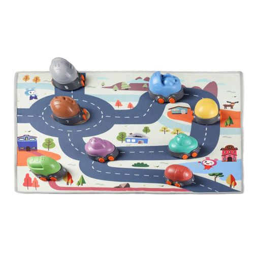 Jeu De Voiture À Empiler Pour Enfants De 1 À 3 Ans, 8 Pièces, Véhicules, Jeux De Société Amusants Avec Tapis De Jeu