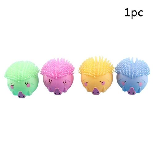Mini Boule De Décompression Pour Enfants, 1 Pièce, Jouet Clignotant En Forme De Sanglier, Anti-Stress, Tpr, Cochon, Led, Animaux, Adultes