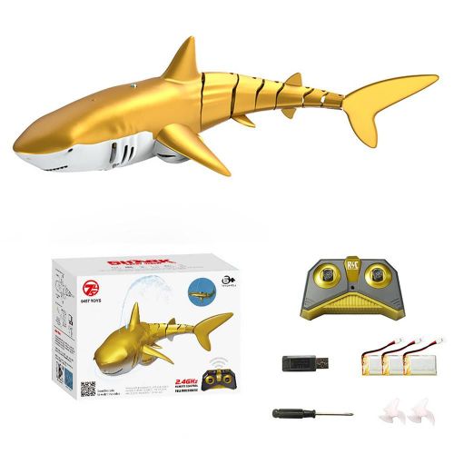 Jouets De Simulation De Requin Sous-Marin, 2.4g, Télécommande Électrique Étanche, Bateau De Requin, Piscine, Jouets Pour Enfants