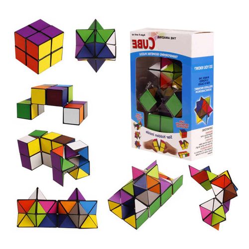 Magic Star Cube 3d Abs 2 En 1, Matériau Résistant Aux Hautes Températures Et Étanche, Jouet Anti-Anxiété, Meilleur Cadeau Pour Enfant