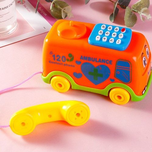 Jouets De Musique Pour Bébés, Téléphone Bus De Dessin Animé, Jouet Éducatif De Développement Pour Enfants, Cadeau D'apprentissage Précoce, Simulation De Téléphone Électrique