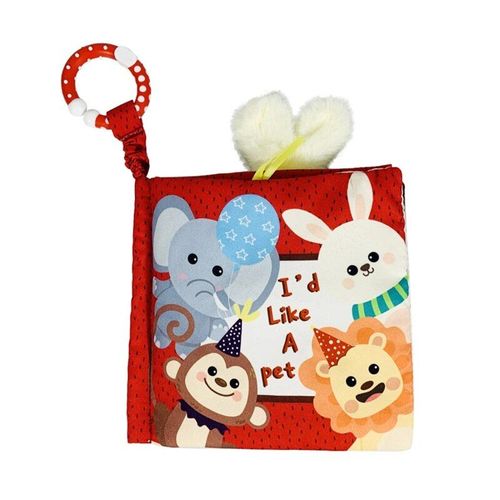 Livre Interactif Amusant Pour Bébé, Livre En Tissu Animal De Dessin Animé, Pour Bébés Et Nourrissons De 1 An, Fournitures Éducatives Précoces M89c