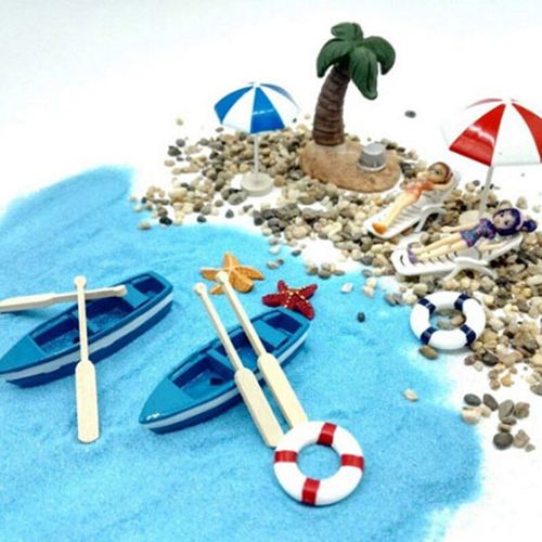 Chaise De Plage Parapluie Miniature Pour Maison De Poupée, Kits De Coquillages De Bateau, Décoration, Jouet De Jeu Pour Enfants, 13 Pièces/Ensemble 1/12