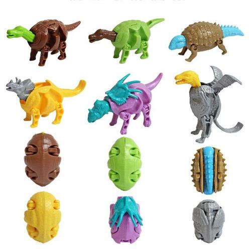 Jouets ¿Ufs De Dinosaure Pour Enfants, Remplissage De Panier De Pâques, Cadeaux De Fête, Figurines Dino, Décor De Bureau, Puzzle, Jouet De Déformation