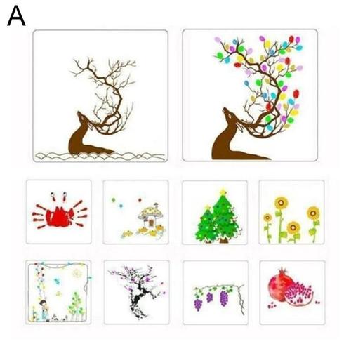 Peinture au doigt - ensemble de bricolage d'empreintes digitales -  ensemble