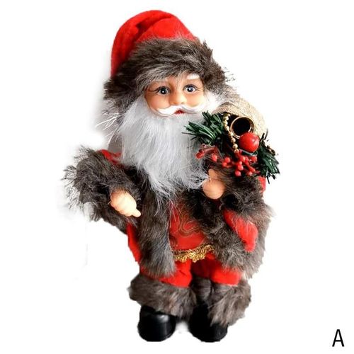 Figurine De Noël Électrique Pour Père Noël, Jouet De Bureau Décoratif, Poupée Portable Réaliste