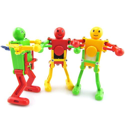 Robot De Danse 3 Pièces, Jouet À Horloge, Vent, Robot De Danse, Modèle, Gadget, Printemps, Cadeau Pour Enfants