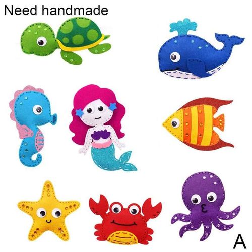 Enfants Petits Animaux Éducatifs Jouets Faits À La Main, Feutre Tissu Couture Jouets Créatifs, Bricolage Maison Jouet Ensemble