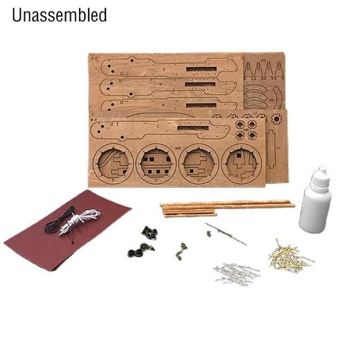 Moule Wuhou En Bois Pour Enfant, Kit De Bricolage En Forme De Chariot Ancien, Jouet Anti-Stress, Pour Décoration De Maison, Halloween