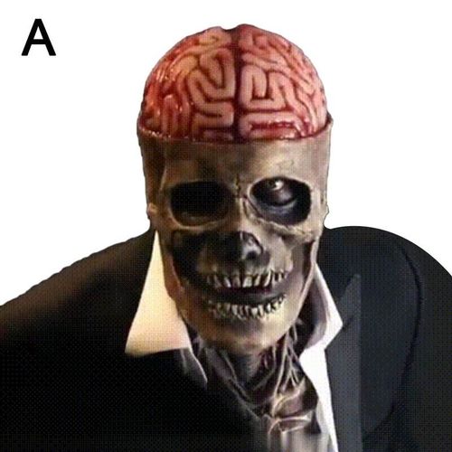 Masque Tête De Mort Pour Halloween, Squelette 3d, Masque D'horreur, Masque De Fête Effrayant, Accessoires De Costume De Cosplay Pour Adultes
