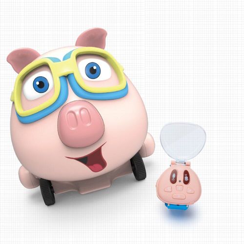 Jouet De Voiture Cochon Rc Pour Bébé, Montre Voiture Cochon Rc, Jouet Robot Amimal Avec Fonction De Suivi Et De Pulvérisation De Musique, Cadeau Pour Enfants