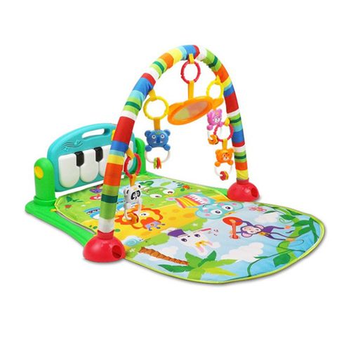 Tapis De Gymnastique Et De Piano Pour Bébé, 2 En 1, Support De Fitness, Musique, Hochet, Jouet Éducatif Précoce Pour Nouveau-Né