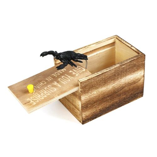 Jouet Amusant En Bois Pour Enfants, Boîte À Araignée En Forme D'animal, Amusant, Farce, Cadeau, Jouet De Cri