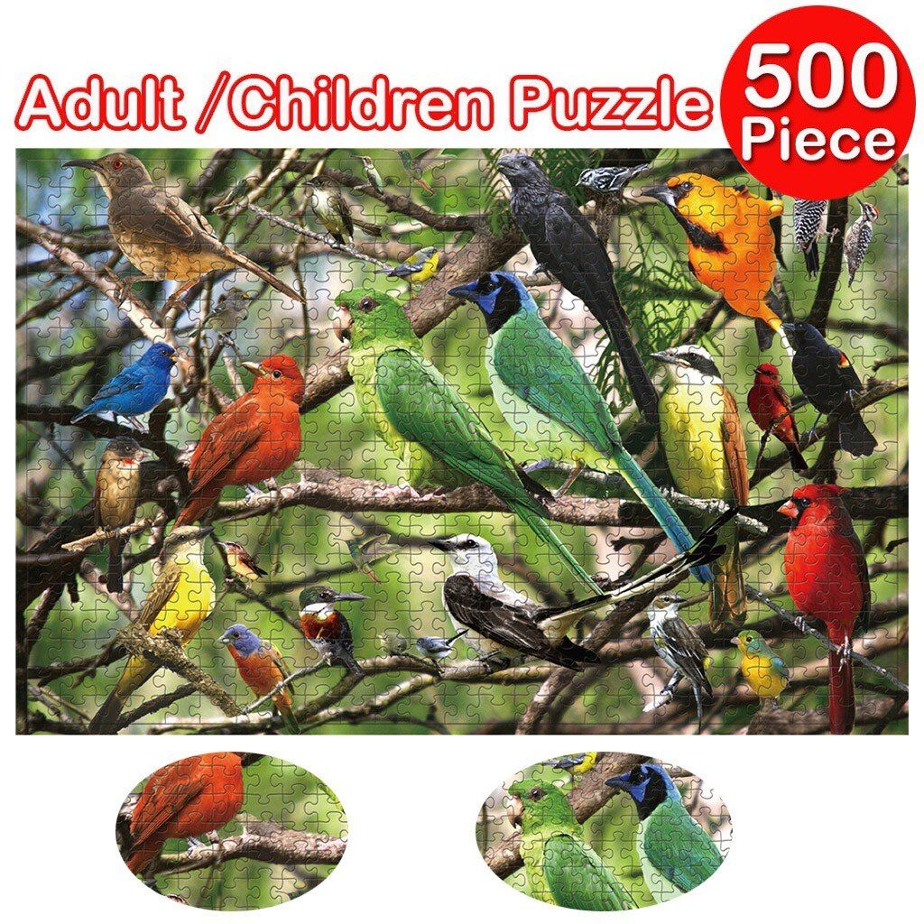 Grand Puzzle 500 Pièces pour Adultes et Enfants, Jeu d