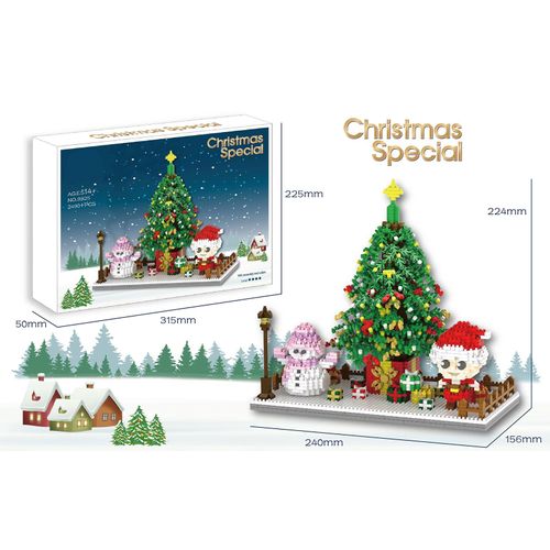 Blocs De Construction Puzzle 3d Pour Enfants, 2490 Pièces, Casse-Tête, Briques De Noël, Cadeau D'anniversaire, Tendance