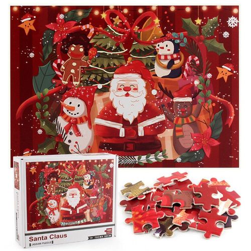 Puzzle Éducatif Pour Enfants Et Adultes, 1000 Pièces, Jouet De Vacances, Père Noël, Décoration Familiale, Cadeau
