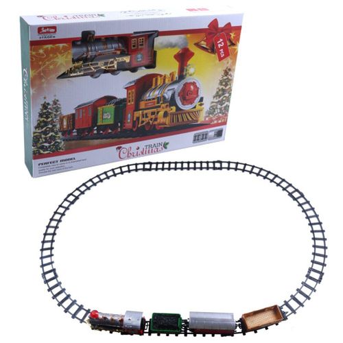 1 Ensemble De Train Électrique De Noël, Jouet Éducatif Classique Avec Musique, Cadeau Pour Enfants