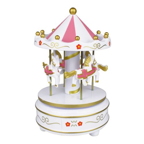 Boîte À Musique Carrousel 4 Couleurs, Jouet Musical Rotatif À Cheval Pour Bébé, Cadeaux D'Anniversaire De Noël Pour Enfants, Filles Et Amis Amusants