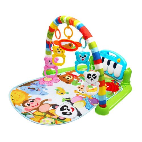 Tapis De Gymnastique Et De Piano Pour Bébé 2 En 1, Support De Musique Pour Nouveau-Né, Hochet, Jouet Éducatif Précoce