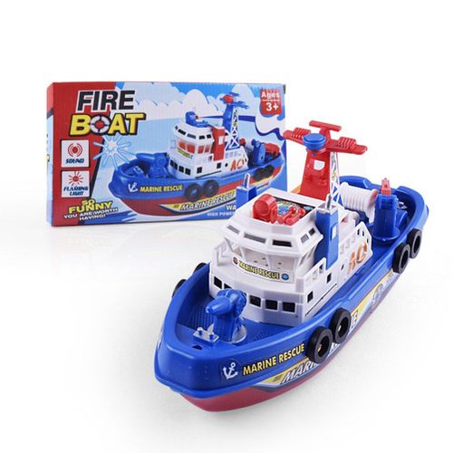 Bateau De Secours À Jet D'eau Pour Enfants, Jouet Éducatif Et Créatif Avec Musique