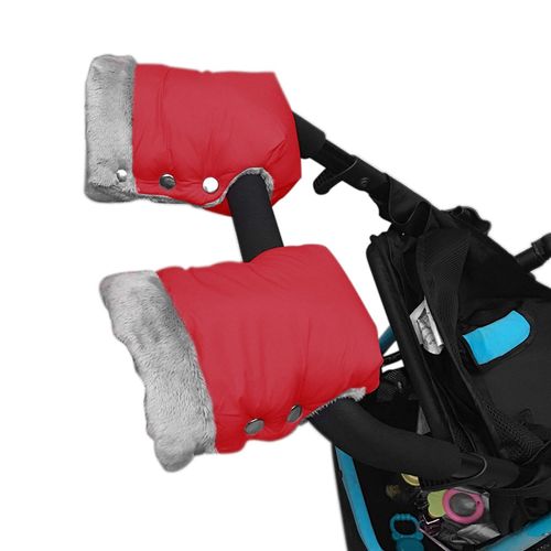 Hiver Landau Moufles Bébé Chariot Poussette Chaud Fourrure Main D'Ouatine Couverture Poussette Embrayage Panier Muff Gant Poussette Accessoires