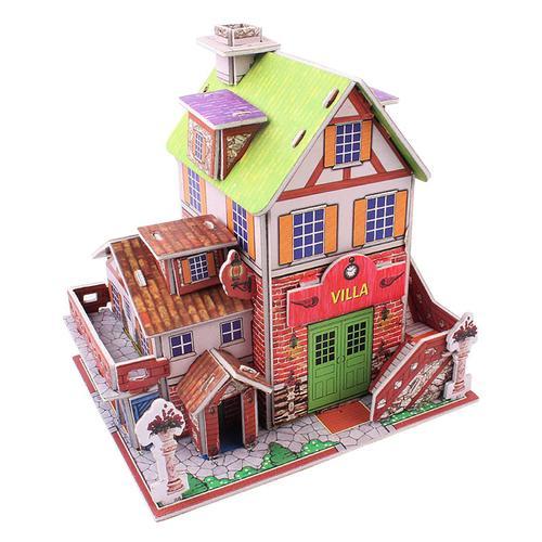 Maison de poupée de princesse en carton, Puzzle 3d, jouet éducatif à  assembler, cadeau pour enfants