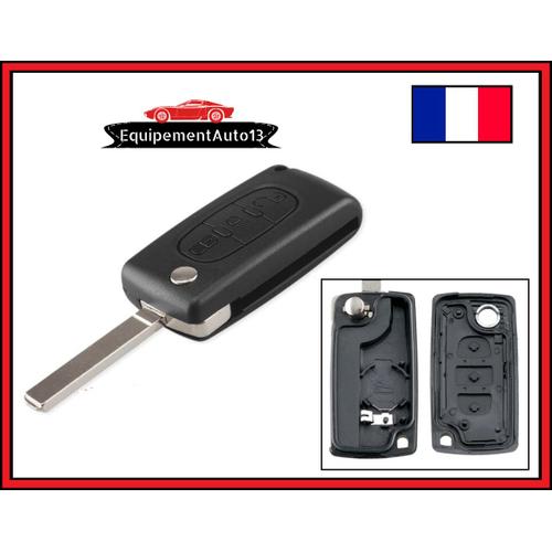 Coque Clip Boitier Clé 3 Bouton Ce0536 Peugeot 307 308 Partner Expert Berlingo