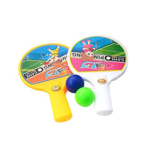 Mini Raquette De Tennis De Table Pour Enfants, Avec 2 Balles De Ping-Pong, Jouet D'Extérieur, Interactif, Amusant, Cadeau