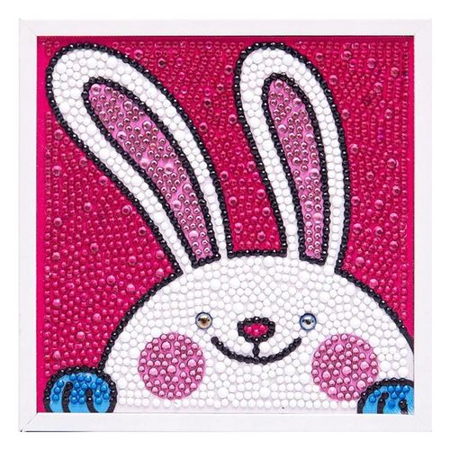 Peinture De Diamant Pour Enfants, Bricolage À La Main, Broderie De Strass, Lapin, Éléphant, Jouet Artistique Éducatif