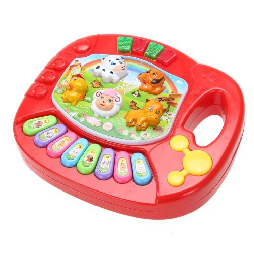 Jouet Piano Musical Pour Enfants, Mélodie Ferme, Sons D'animaux, 8 Touches De Note, Jouet Musical Éducatif Pour Bébé, Type De Jeu, Mini Piano, Cadeau Pour Bébé
