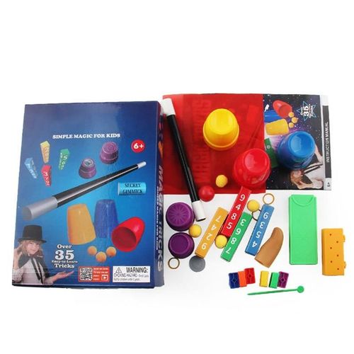 Kit De Magie Pour Enfants, Puzzle, Accessoires Magiques Simples Pour Débutants, Tours De Magicien Excitants, Spectacle De Performance Avec Manuel D'Instruction