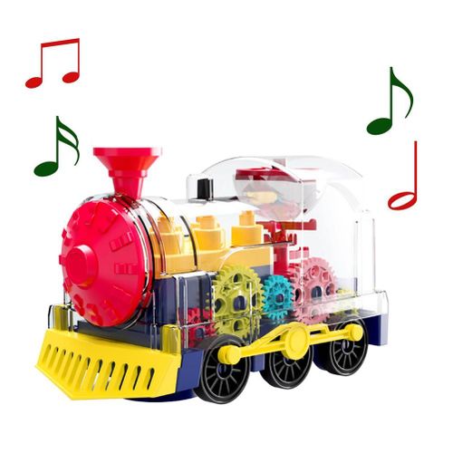Ensemble De Jouets De Train Électrique Universel, Avec Musique Rotative Légère, Jouet De Train Électrique Pour Enfants Garçons Et Filles, Cadeaux D'anniversaire