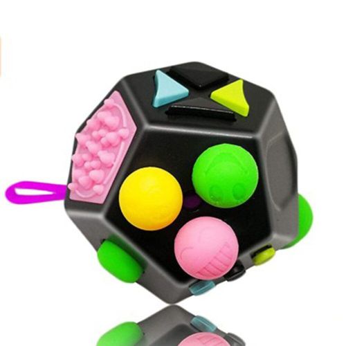 Soulagement de l'anxiété et de l'autisme pour enfants, dés à 12 côtés, Anti-anxiété, Anti-Stress, jouets magiques pour tout-petits